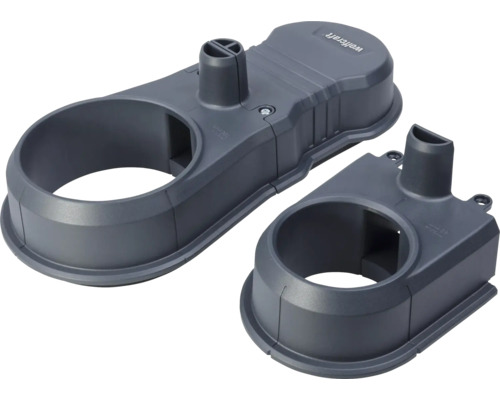 Wolfcraft Logo Odsávanie prachu z dierovacích píl s odsávacím hrdlom pre priemery 68 milimetrov a 82 milimetrov