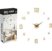 DIY nástenné hodiny zo svetlého dreva, sada 16 kusov