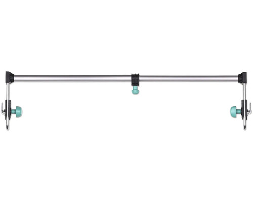 Hliníková tyč na sprchový záves s upevňovacími prvkami