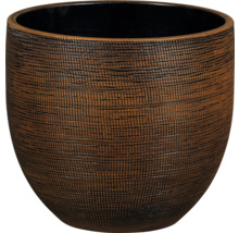 Dekoratívny kvetináč so štruktúrovaným povrchom.