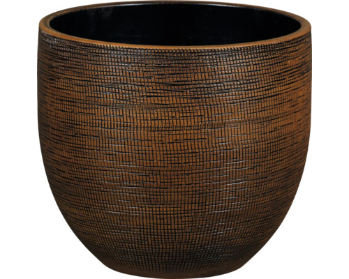 Kvetináč Le Havre Ø 48 x 45 cm hnedý Dekoratívny kvetináč so štruktúrovaným povrchom.