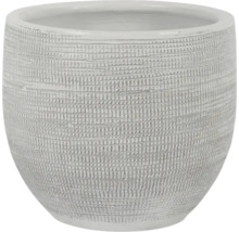 Dekoratívny kvetináč so štruktúrovaným povrchom.