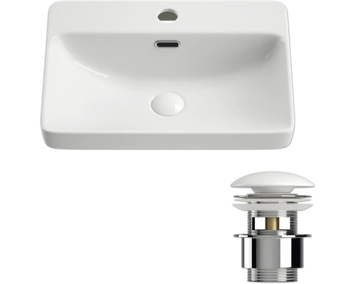 Keramické umývadlo s odtokovou súpravou