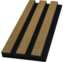 Akustický panel s drevenými lamelami