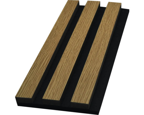 Akustický panel s drevenými lamelami