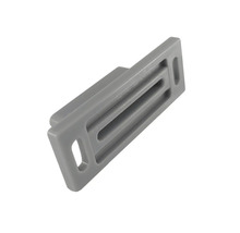 Sivá plastová vetracia mriežka