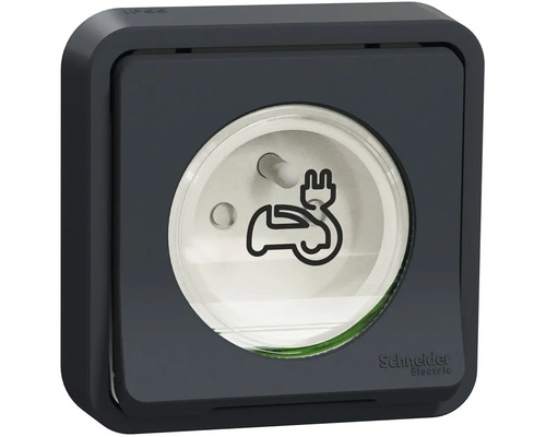Zásuvka so symbolom elektromobilu