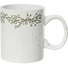 Keramický hrnček s rastlinným motívom