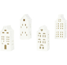 Dekoratívne domčeky z keramiky pre vianočnú atmosféru