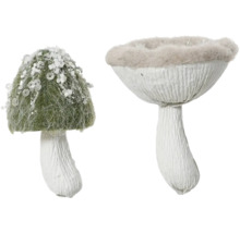 Dve dekoratívne huby z plsti