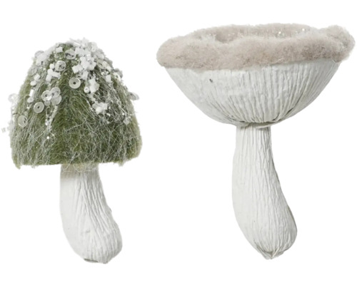 Dve dekoratívne huby z plsti
