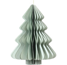 Dekoratívny papierový vianočný stromček na zavesenie