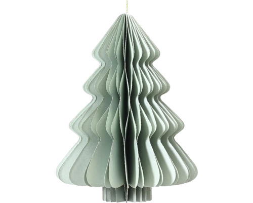Dekoratívny papierový vianočný stromček na zavesenie