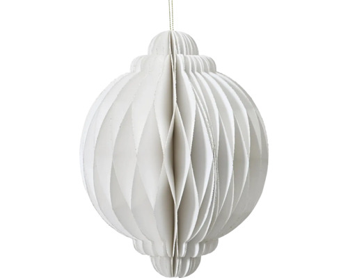 Papierová vianočná ozdoba v tvare gule