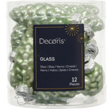 Sada dvanástich sklenených vianočných gúľ