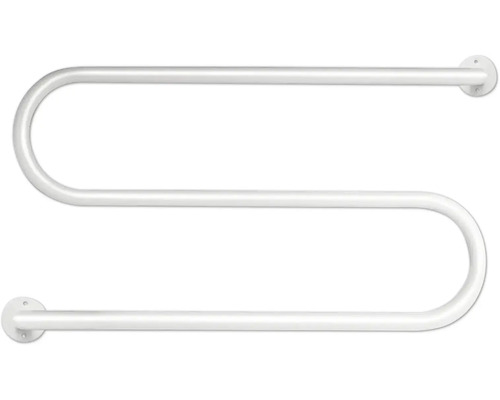 Elektrický sušiak na uteráky SLATINA 37 x 106 cm 83 W biela lesklá