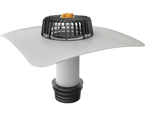 Strešný odtok s košom na lístie pre ploché strechy