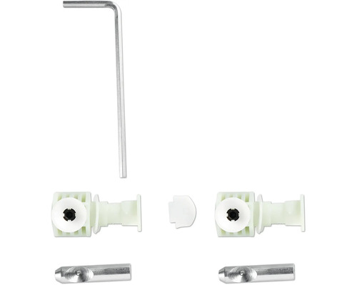 Montážna súprava s imbusovým kľúčom, hmoždinkou a kolíkom