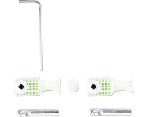 Sada náhradných dielov pre kúpeľňový radiátor s imbusovým kľúčom