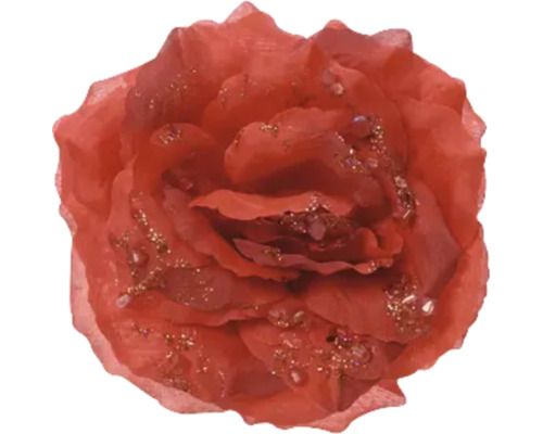 Dekoratívna ruža s ozdobnými prvkami