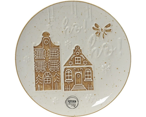 Dekoratívny tanier s domami, mašľou a nápisom