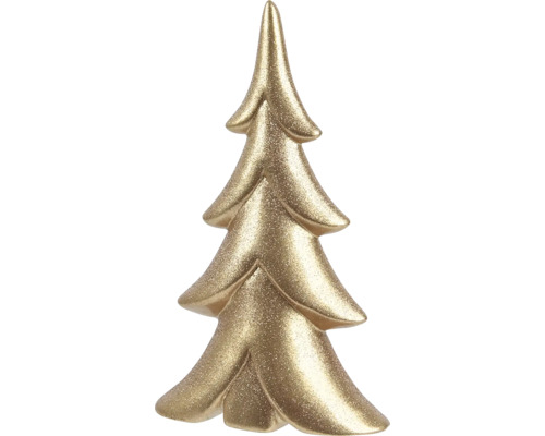Dekoratívny zlatý vianočný stromček