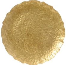 Dekoratívna okrúhla doska s vlnitým okrajom