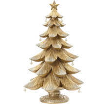 Dekoratívny vianočný stromček s hviezdou a ozdobnými perlami