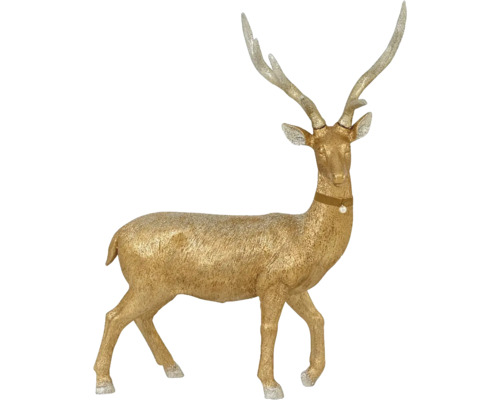 Dekoratívny zlatý jeleň pre interiérové dekorácie