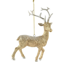 Dekoratívny závesný jeleň ako vianočná ozdoba