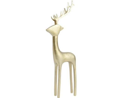 Dekoratívna zlatá figúrka jeleňa