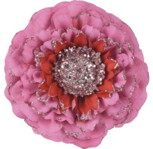 Dekoratívna umelá kvetina s trblietkami