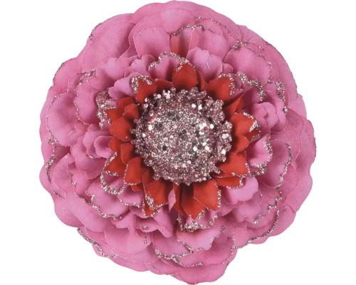 Dekoratívna umelá kvetina s trblietkami