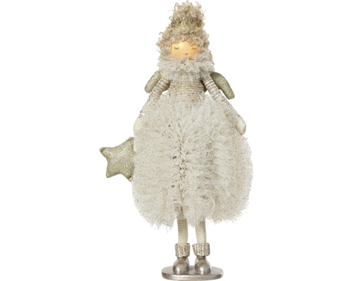 Dekoratívna vianočná figúrka anjela s hviezdou