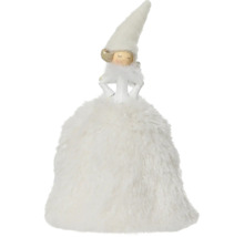 Dekoratívny elf s čiapočkou a šatami na vianočné obdobie