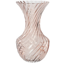 Dekoratívna sklenená váza so špirálovým dizajnom