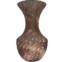 Dekoratívna sklenená váza so špirálovým dizajnom