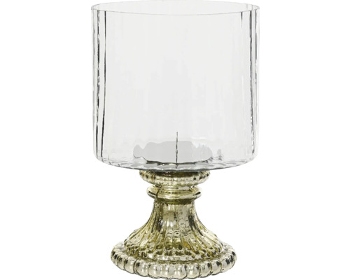 Sklenená lampa s pozlátenou pätkou