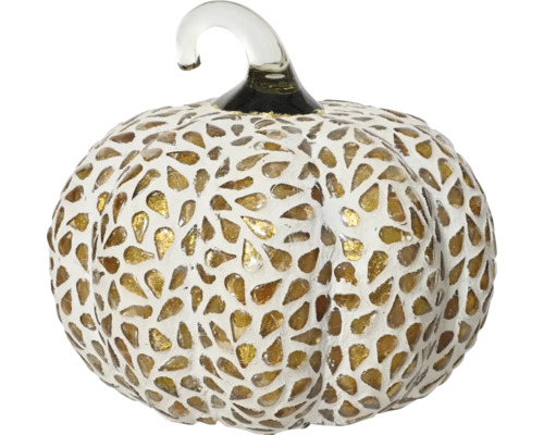 Dekoratívna figúrka tekvica sklenená 18 cm Dekoratívna figúrka tekvice so sklenenou stopkou