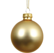 Zlatá vianočná guľa so závesom