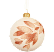 Vianočná ozdoba s listovým vzorom