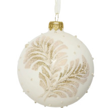 Vianočná guľa s dekorom na vianočný stromček