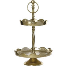 Poschodový etažér s dvoma podlažiami