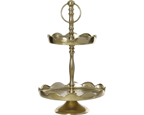 Poschodový etažér s dvoma podlažiami