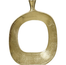 Dekoratívna zlatá váza s geometrickým dizajnom