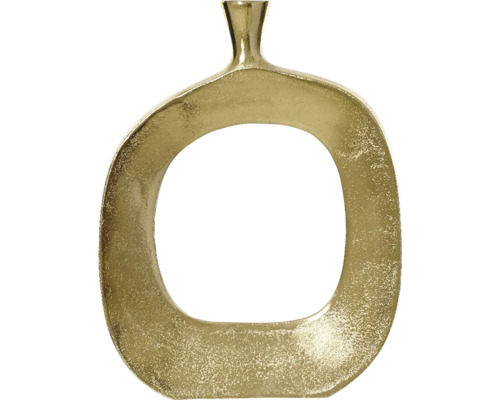 Dekoratívna zlatá váza s geometrickým dizajnom