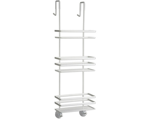 Závesná sprchová polica so štyrmi policami a prísavkami