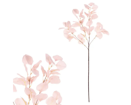 Umelá kvetina jerlín lososová 84 cm Eukalyptová vetva z plastu