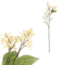 Dekoratívna umelá kvetina s kvetmi a listami