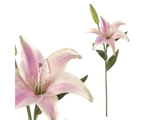 Umelá kvetina ľalia bío ružová 60 cm Dekoratívna ľalia ako umelá kvetina